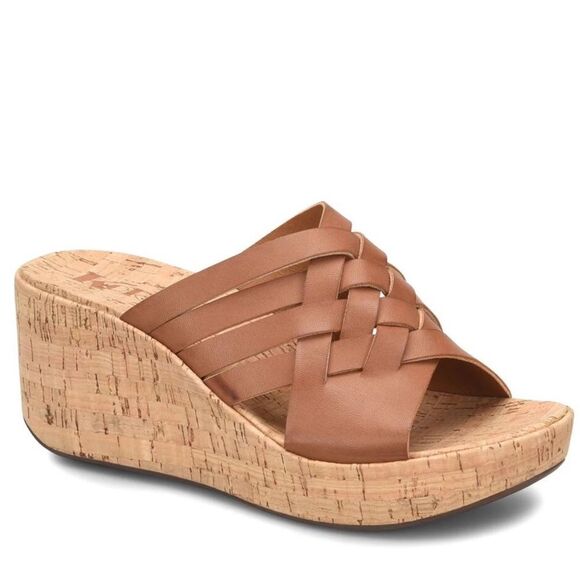 KORKS Noelle Weave Wedge Mule Sandals - Picture 8 of 10